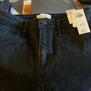 Abercrombie and fitch black super skinny jeans  size 29 not worn NWOT